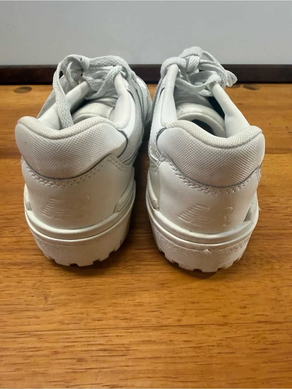 New Balance 550 White Lace-Up Sneakers